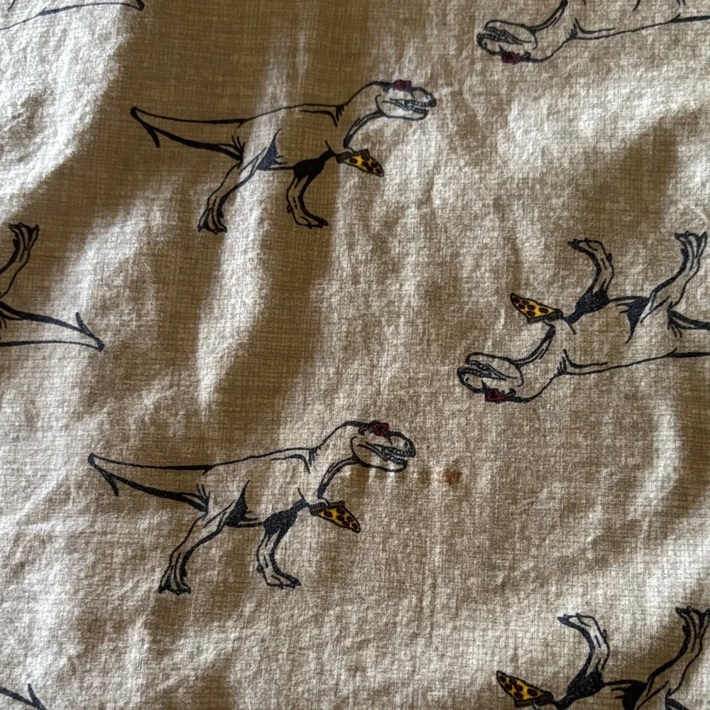 Old Navy Gray Dinosaur Print Casual Shirt